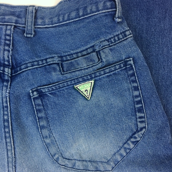 High Waist Green Label Guess Jeans w/ Button Fly - Picture 5 of 7